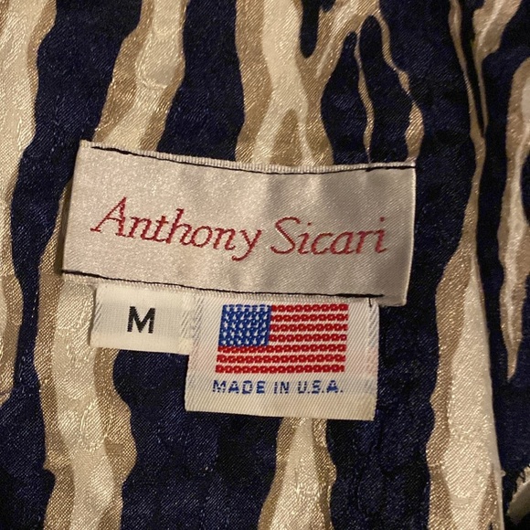 Vintage Anthony Sicari Cheetah Print Long Sleeve Zipper Jacket size M - Picture 8 of 8